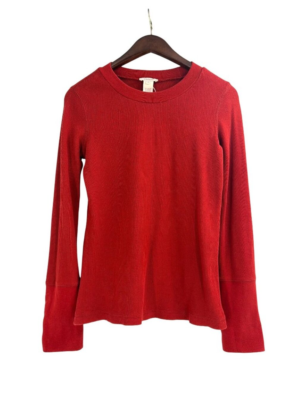 Sundance Ribbed Thermal Top Velvet Button Cuff Womens Small Western Boho Casual